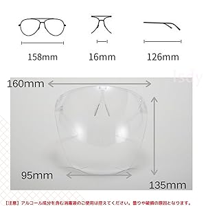 ✨️ジャンク品 フェイスシールド 透明クリア めがねタイプ 医療 防風 油煙 楽天市場】フェイスシールド フェイスガード face shield
