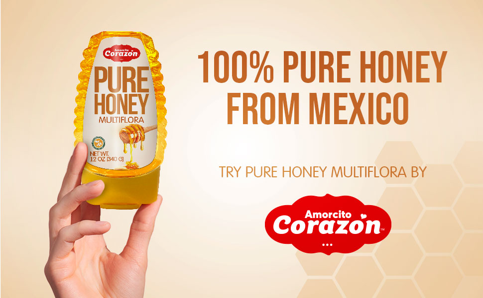Amazon.com : Amorcito Corazón Squeezable Pure Raw Honey 10.6