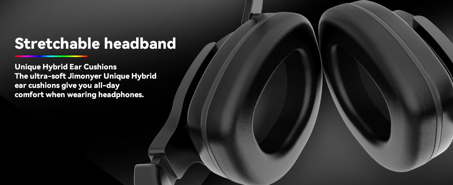 The comfortable and lightweight headband and earmuffs