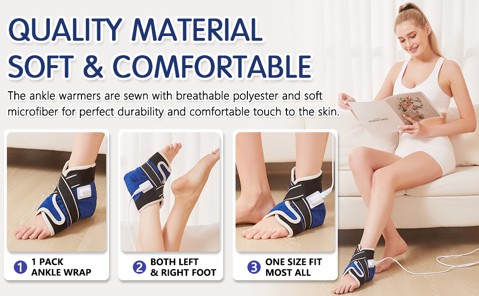 JOBYNA 1 Pack Ankle Heating Pads for Achilles Tendonitis