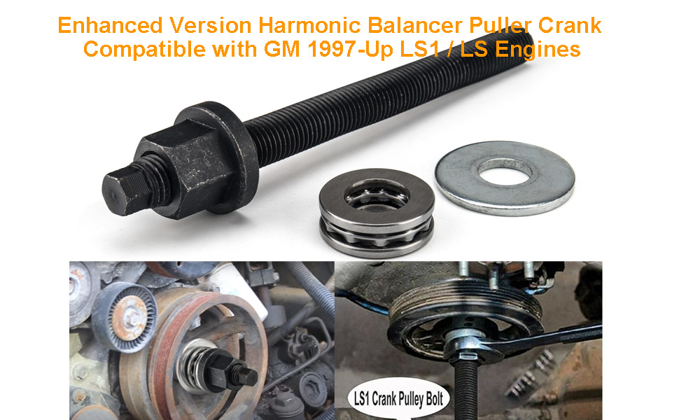 3mirrors New Harmonic Balancer Installer Crank Compatible with GM 1997