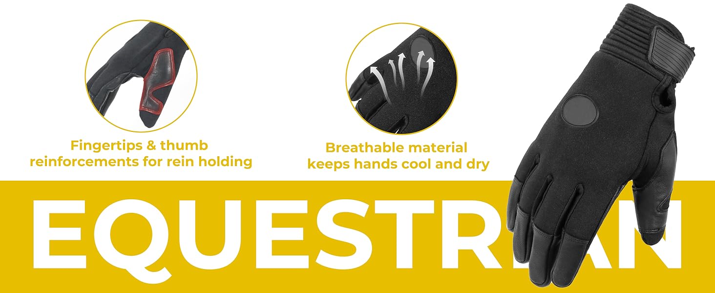 Ladies Women Horse Riding Gloves Equestrian Leather Equestrian Work Gloves Outdoor Sports