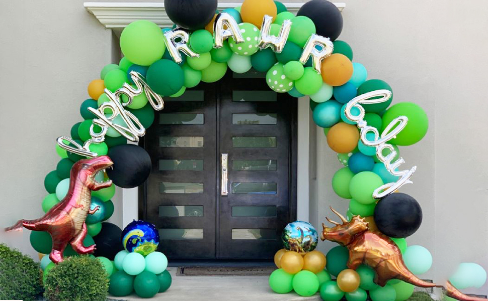 RUBFAC Green Balloons, 110pcs 12 Inch Premium Green