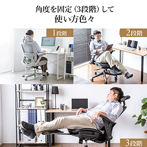 3角度メッシュチェア