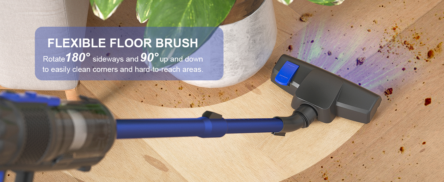 Besswin Corded Stick Vacuum, Vacuum Cleaner with 18Kpa Powerful Suction