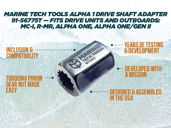 アクセサリー NEEDS Amazon.com : Marine Tech Tools Alpha 1 Drive Shaft Adapter