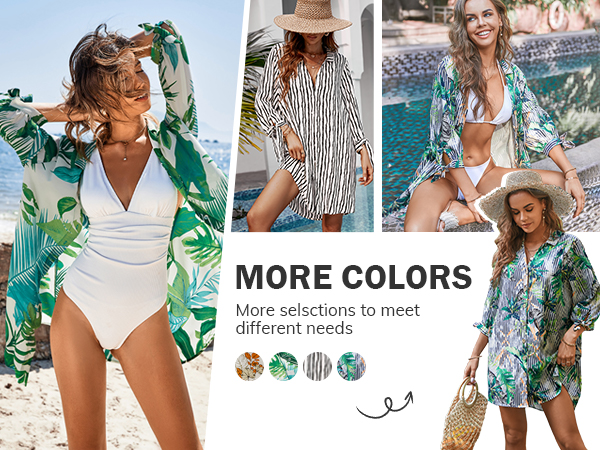 CUPSHE Women Mini Summer Dresses Cover Up Floral Top Shirt 3