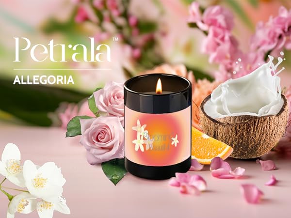 Amazon.co.jp: Petrala アロマキャンドル ココナッツ ローズ