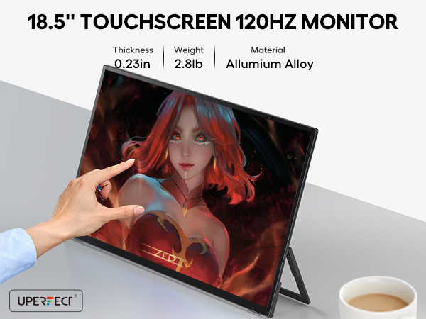 UPERFECTPortableMonitor18.5インチ120㎐？60Hz？ UPERFECT 18.5