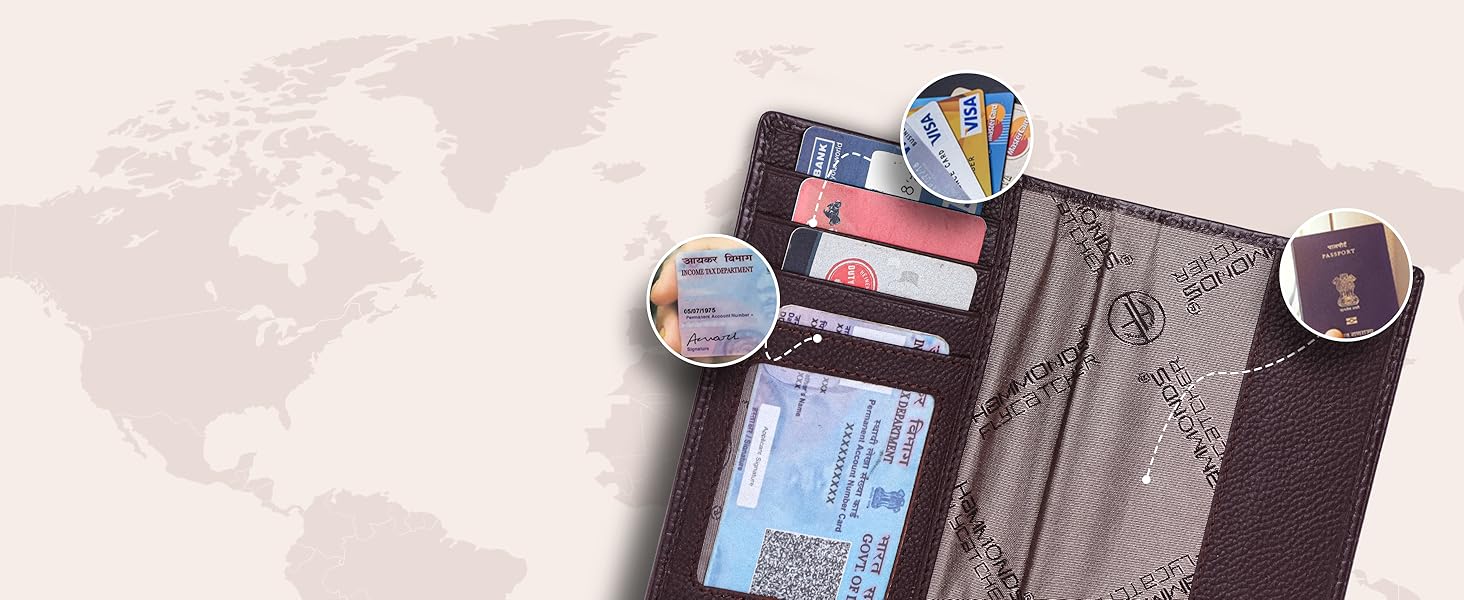 passport holder for family 4 document organizer bag travel essentials for men document bag