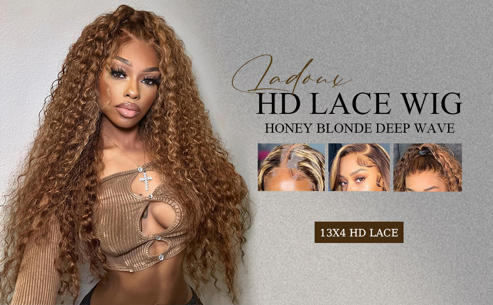 Amazon.com : Ladoux Ombre Lace Front Wig Human Hair 13x4 HD