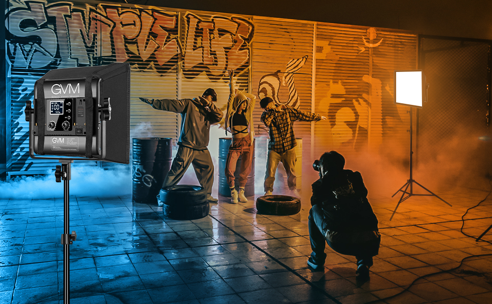 Kit de 2 luces RGB GVM 850D 13 luz de video