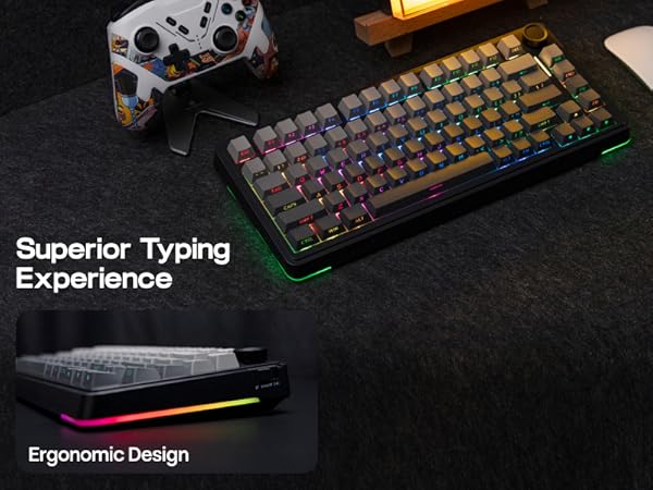 EA75 メカニカルキーボード 75%レイアウトEPOMAKER Amazon | EPOMAKER EA75 75% RGB 無線ゲーミングメカニカル