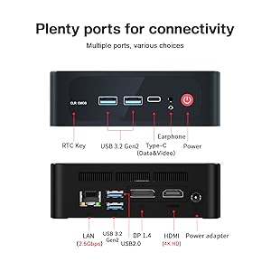 Beelink SER5 Ryzen5 5560U 16GB ミニPC Beelink SER5 Mini PC,AMD Ryzen 5 5560U(6C/12T,up to 4.0 GHz