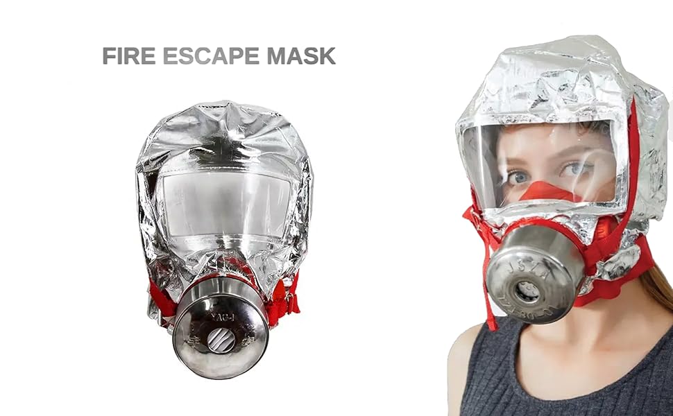Amazon.com: W WILKEN Fire Emergency Escape Mask & Hood