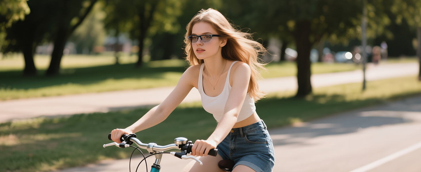 Bluetooth smart glasses for women & men, smart glasses with speaker, suitable for cycling