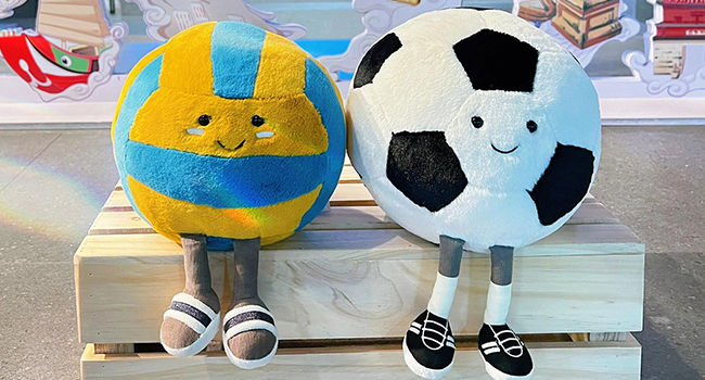 volleyball stuffed pillow