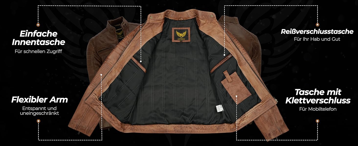 herren hellbraune Jacke