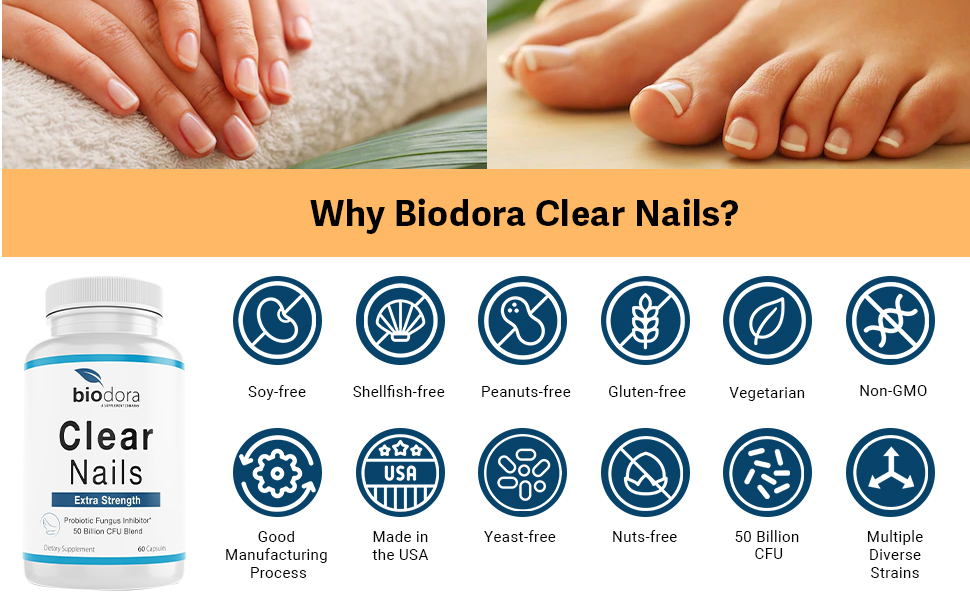 Clear Nails - Extra Strength - Probiotic Fungus Inhibitor - 50 Billion CFU
