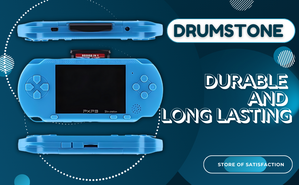 DRUMSTONE { 𝑩𝑼𝒀 𝑶𝑵𝑬 𝑮𝑬𝑻 𝑶𝑵𝑬 } Handheld Video Game ... 13 Handheld Video Game Console for Kids