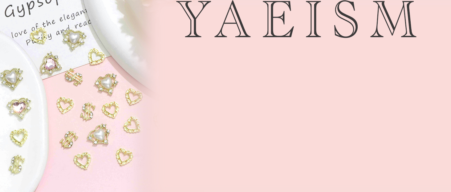 Gold nail charms