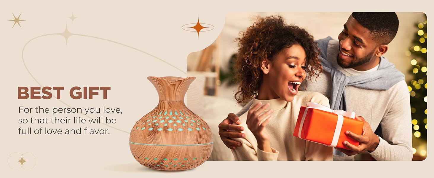 small wood vase humidifier