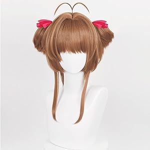 コスプレウィッグ　木之本 桜　さくら　ブラウン　耐熱 ウィッグ かつら wig　cosplay 撮影 祭り