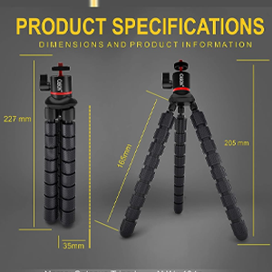 SPN-BNB85 cason gorilla tripod mobile flexible pod with remote action camera dslr gorillapod rotatin