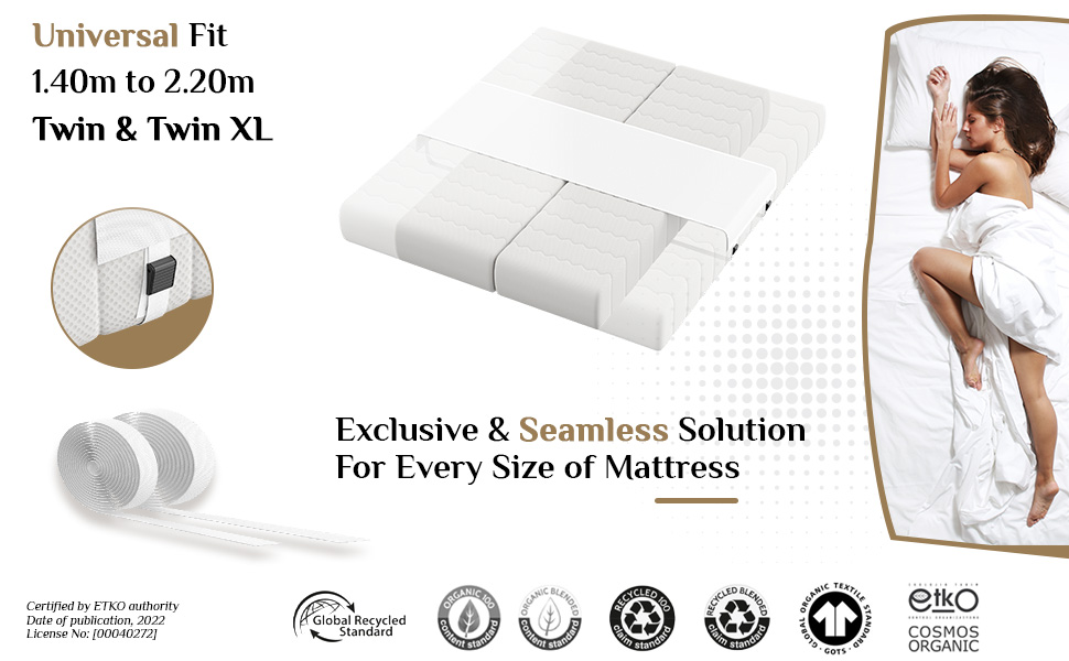 Bed Bridge Twin to King and Split King Gap Filler for