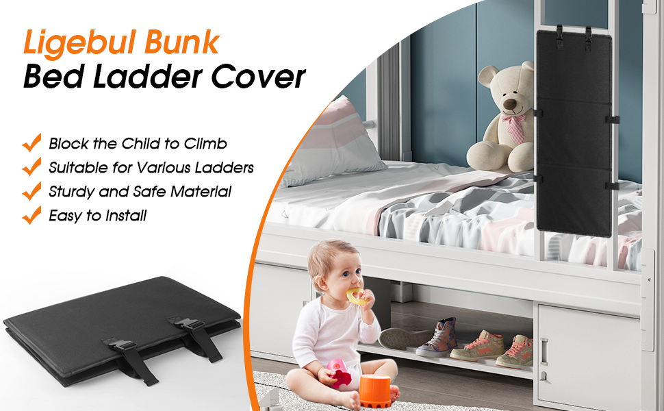 Ligebul Bunk Bed Ladder Cover,Kiddies Bunk Bed Ladder Cover