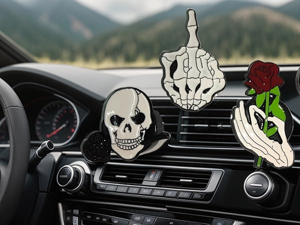 Amazon.com: LXQTAO Car Aromatherapy: Unique Gesture, Skull Shaped