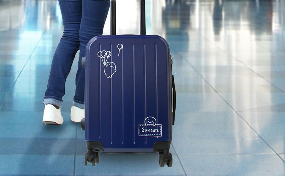 Amazon | しろたん 風船柄 スーツケース 39L ハードケース