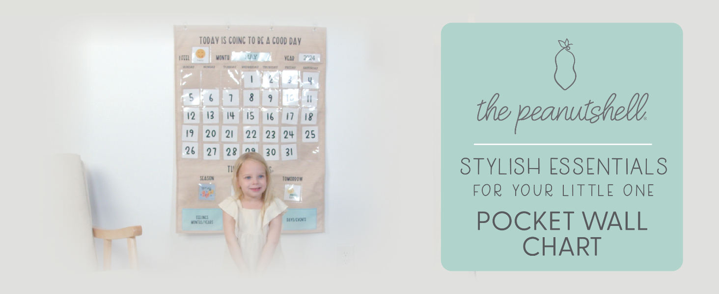 Amazon.com: The Peanutshell Learning Calendar Wall Chart - Homeschool ...