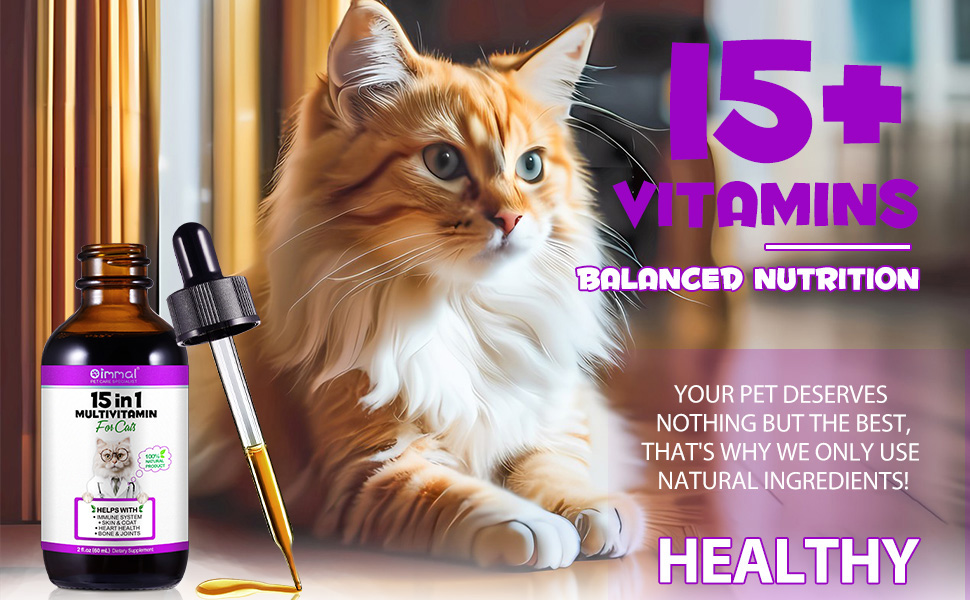 15 in1 Multivitamin Drops for Cats