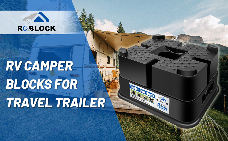 ROBLOCK Trailer Jack Block, 1 PC RV Camper Stabilizer