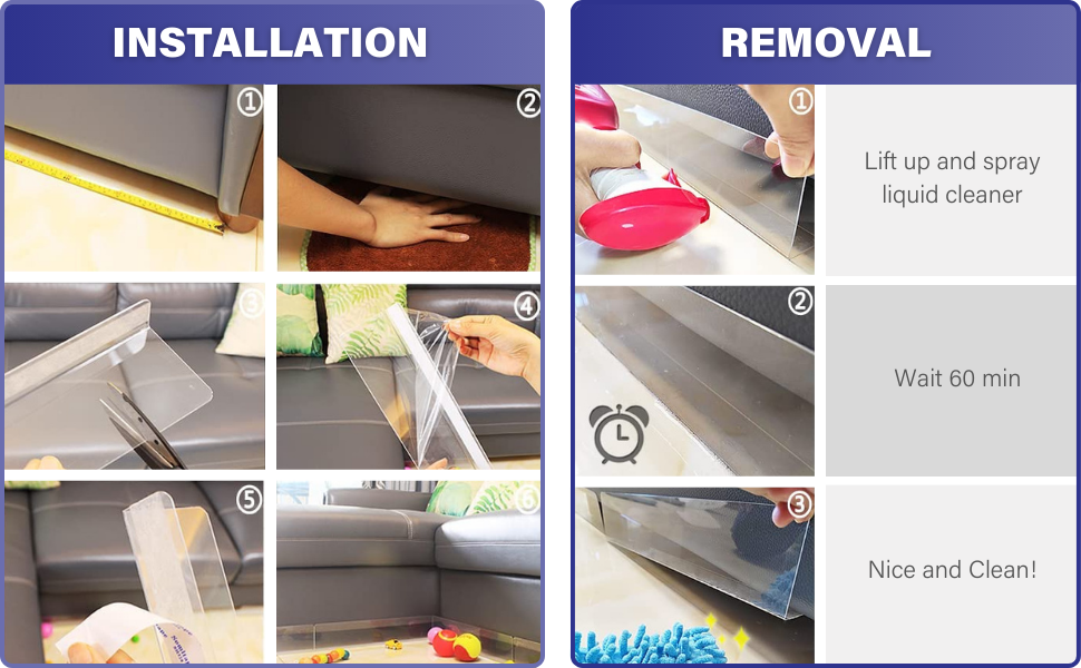 GAPPERZ Under The Couch Blocker for Toys Premium Under