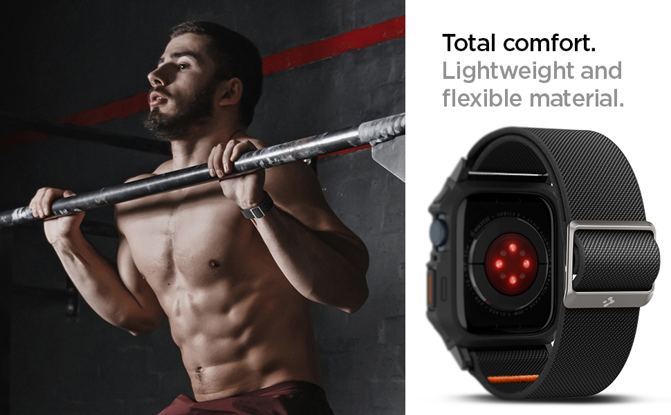 Total comfort. Lightweight and flexible material