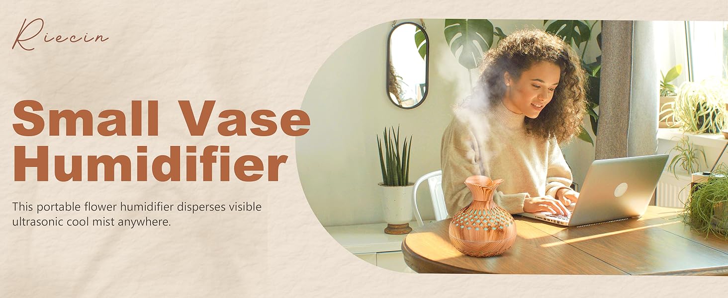 small wood vase humidifier