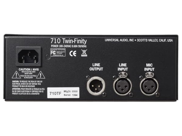 Amazon.com: Universal Audio 710 Twin-Finity Microphone