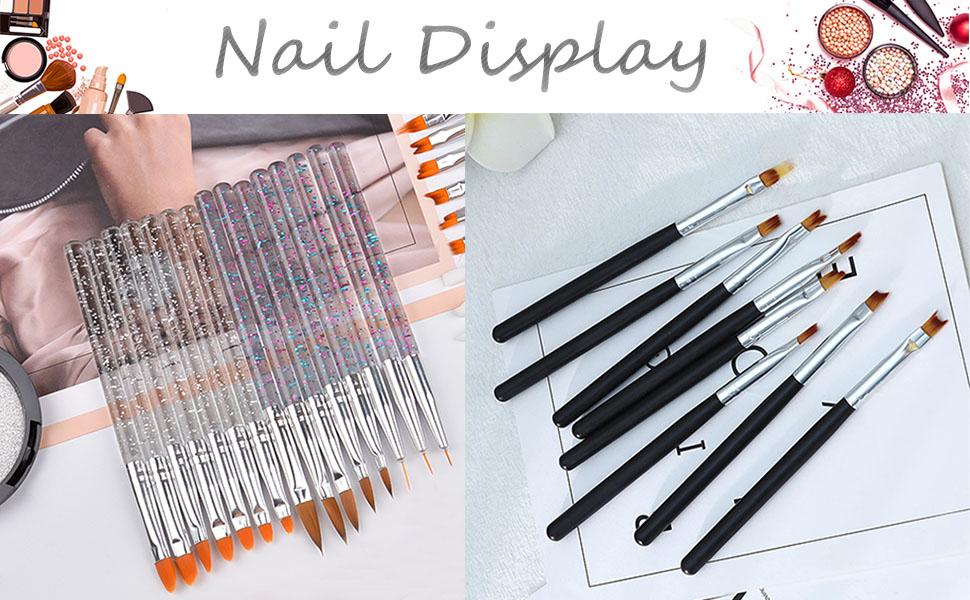 Acryl Nagel Pinsel Double Ended Nagel Punkt Stift UV Gel 