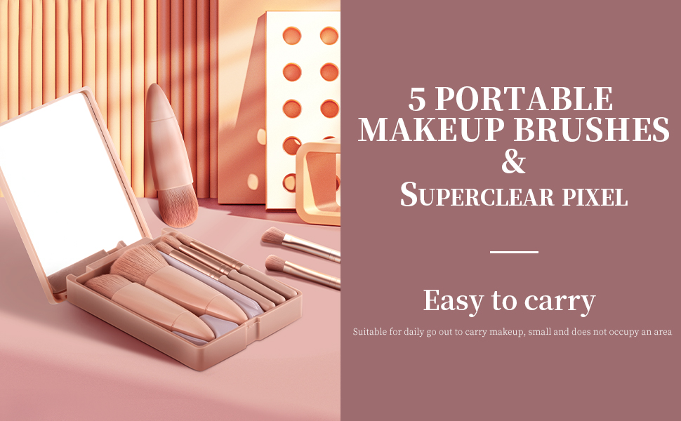 Travel Makeup Brush Set 
