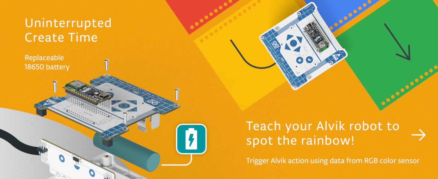 arduino alvik spot the rainbow