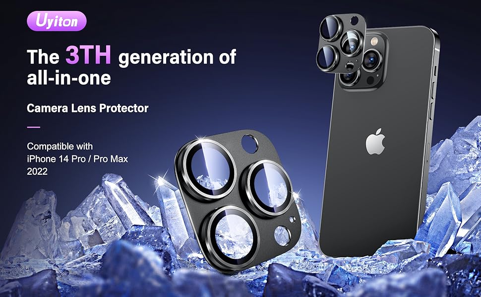 Uyiton for iPhone 14 Pro/iPhone 14 Pro Max Camera Lens