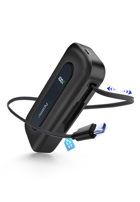 30W Retractable Powerbank