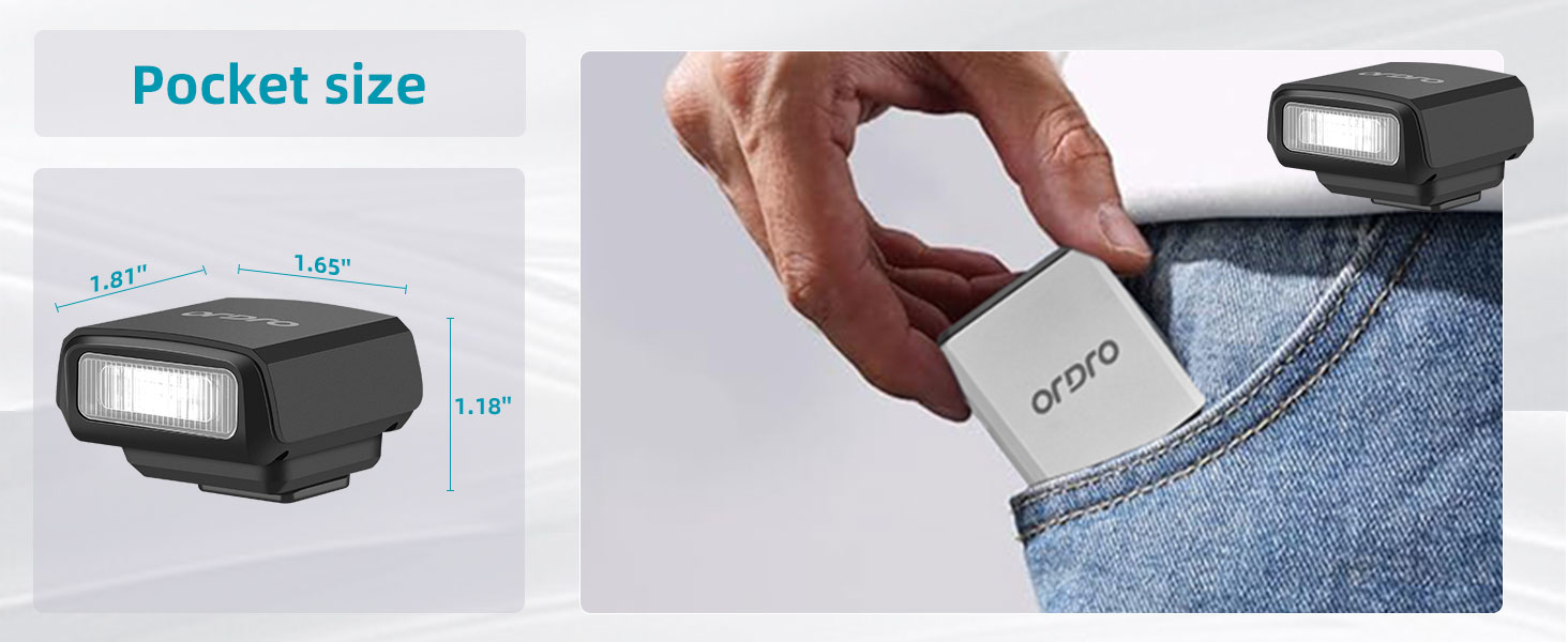 Powerful lighting with GN8 quide number