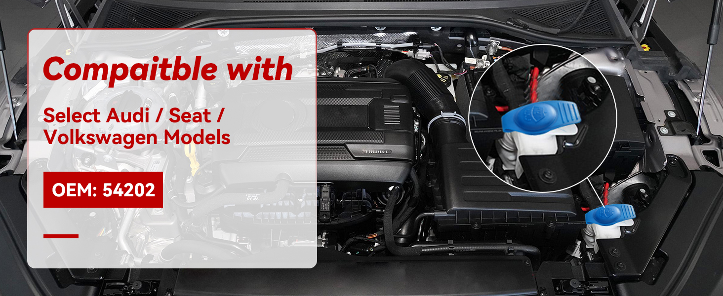 Vepagoo 2 Pcs Windshield Washer Fluid Cap Fluid Reservoir