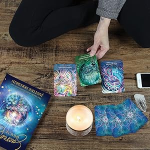 sacred sea oracle cards in use