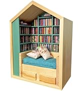Anxiety Bookshelf, Shake Away Your Anxiety Mini Bookshelf Ornament Miniature Library Decor for Ro...