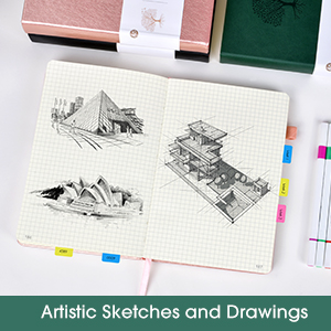 Amazon.com : Ansopu Graph Paper Notebook Journal, 360