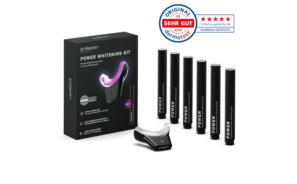smilepen Power Whitening Gel, professionelle Zahnaufhellung für zu ...